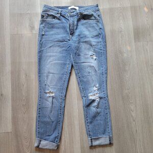 Ken can Womens Distressed Skinny Jeans Size 28